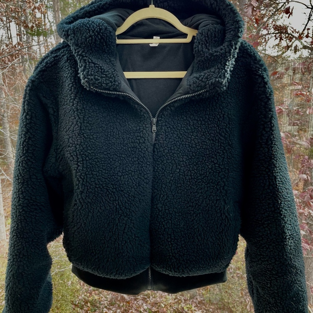 Fabletics Summit Teddy Jacket NWOT